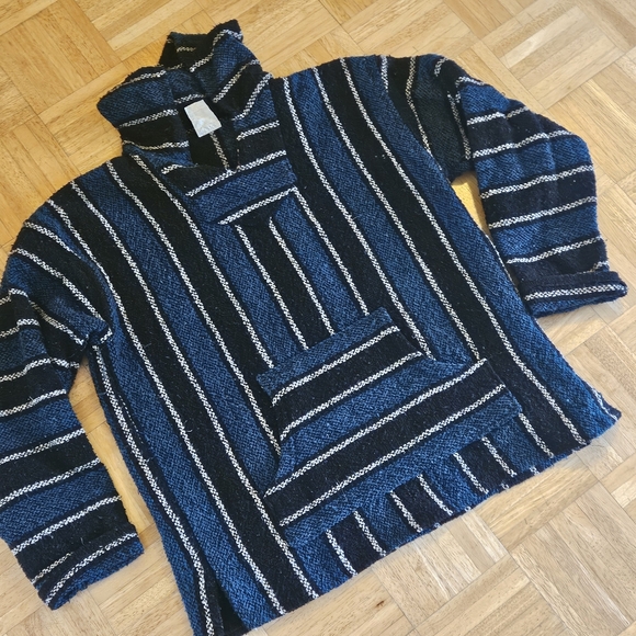 Vintage Frank’s Textile Mexican Baja Hoodie XL 100% Acrylic - Picture 9 of 12